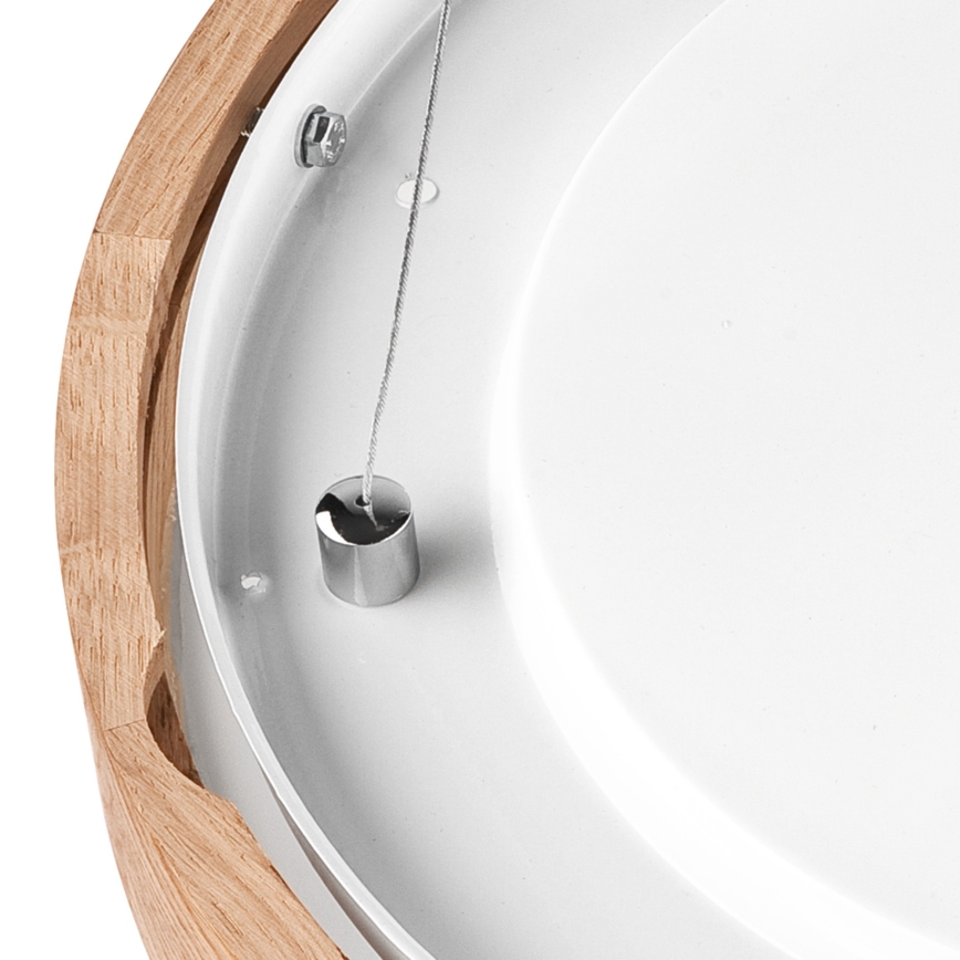 Pendel OAK SLIM 2xE27/60W/230V Ø37 cm egetræ