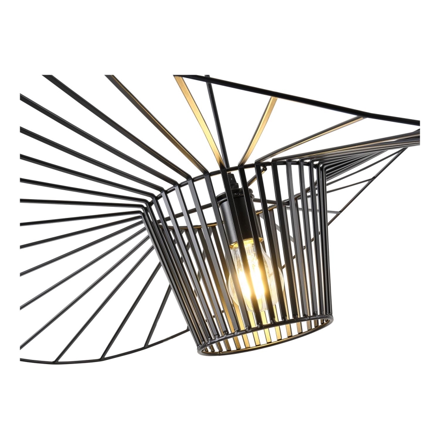 Pendel OGGI 1xE27/40W/230V diameter 80 cm sort