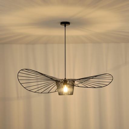 Pendel OGGI 1xE27/40W/230V diameter 100 cm sort