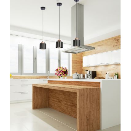 Pendel OLENA 1xE27/60W/230V sort