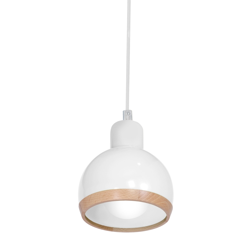 Pendel OVAL 1xE27/60W/230V hvid