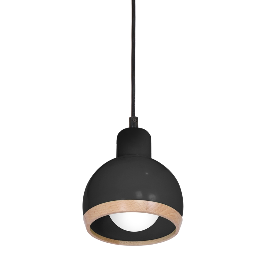 Pendel OVAL 1xE27/60W/230V sort