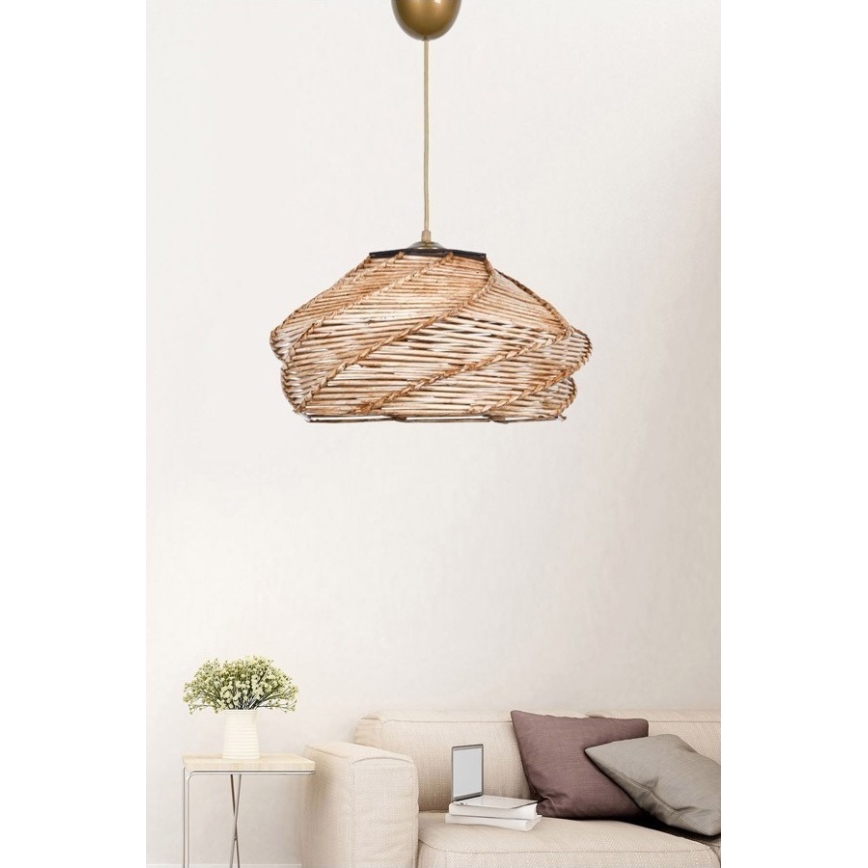 Pendel OVALE 1xE27/60W/230V rattan