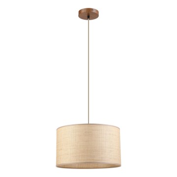 Pendel på kabel AIDA 1xE27/15W/230V Ø 35 cm eg/raffia