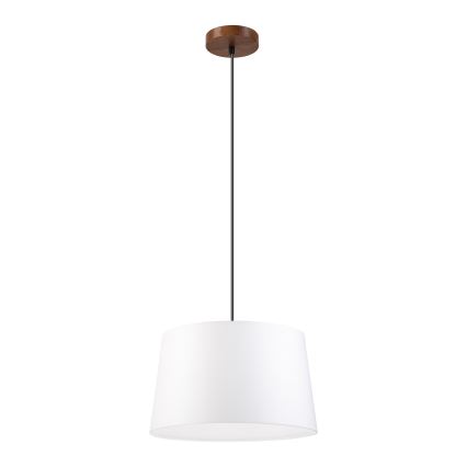 Pendel på kabel AIDA 1xE27/60W/230V Ø 35 cm eg/valnød/hvid