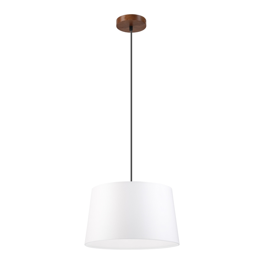 Pendel på kabel AIDA 1xE27/60W/230V Ø 35 cm eg/valnød/hvid