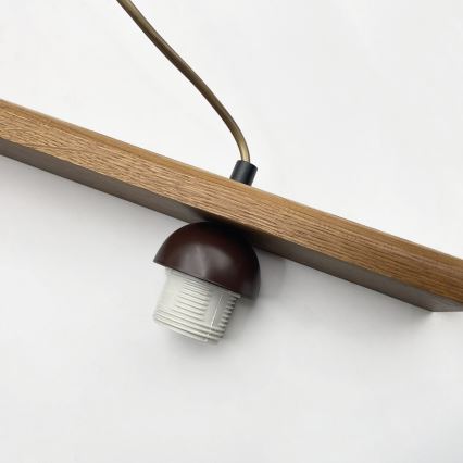 Pendel på kabel AIDA 3xE27/15W/230V Ø 25 cm eg/cremefarvet