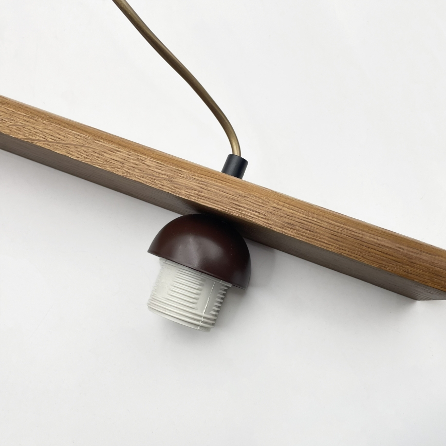 Pendel på kabel AIDA 3xE27/15W/230V Ø 25 cm eg/cremefarvet