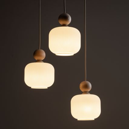 Pendel på kabel BALLO 3xE14/10W/230V beige