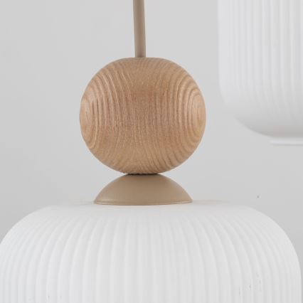 Pendel på kabel BALLO 3xE14/10W/230V beige