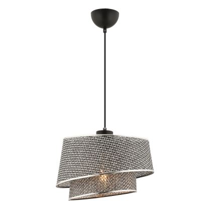 Pendel på kabel BARETTE 1xE27/60W/230V grå/poleret krom