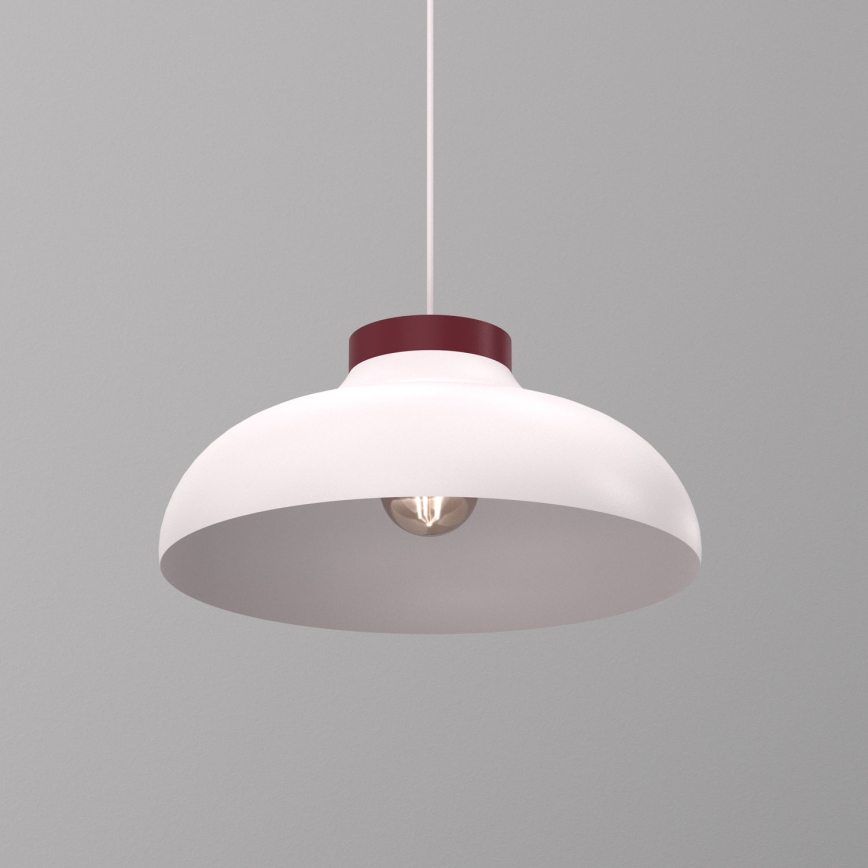 Pendel på kabel BASCA 1xE27/15W/230V creme/bordeaux