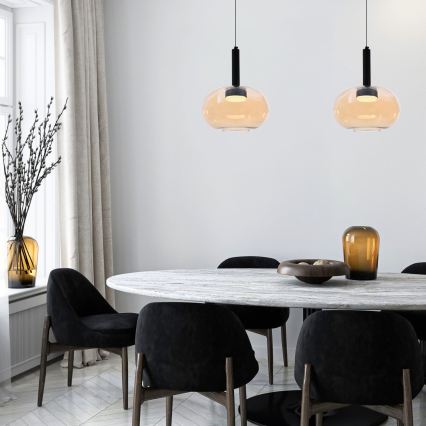 Pendel på kabel BUENO 1xGX53/9W/230V Ø 25 cm, røget beige