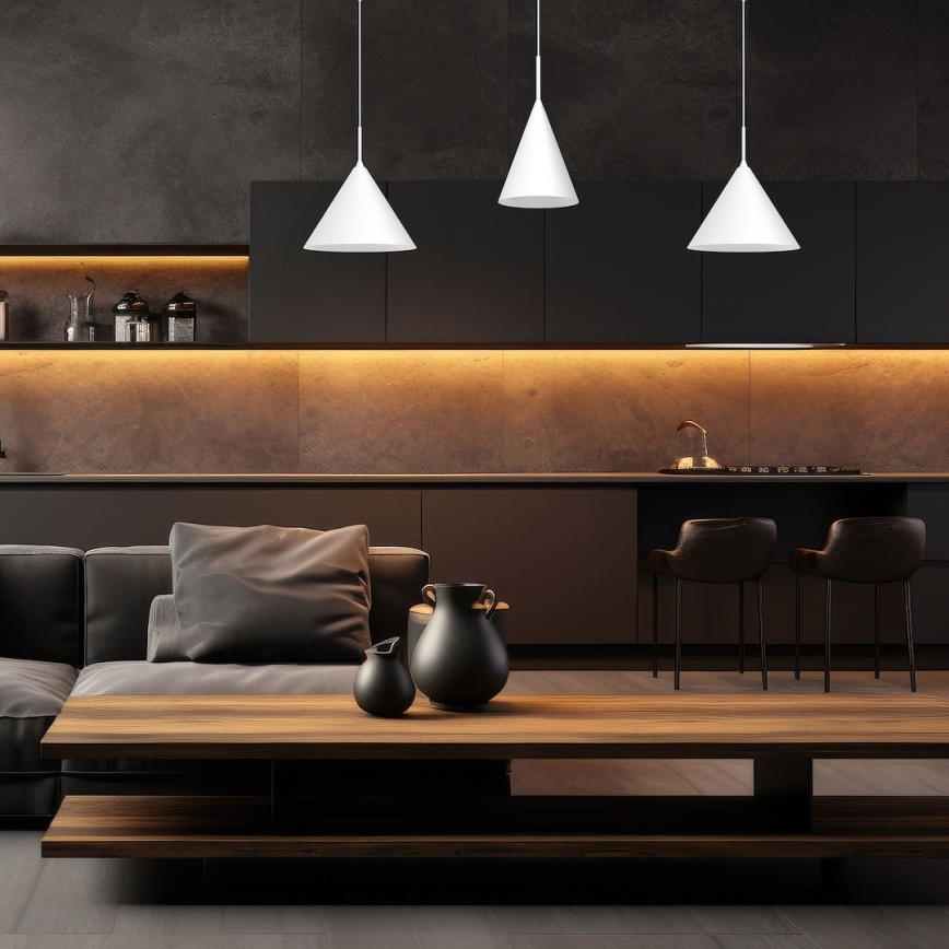 Pendel på kabel CAPITAL 1xGX53/15W/230V Ø 32 cm hvid