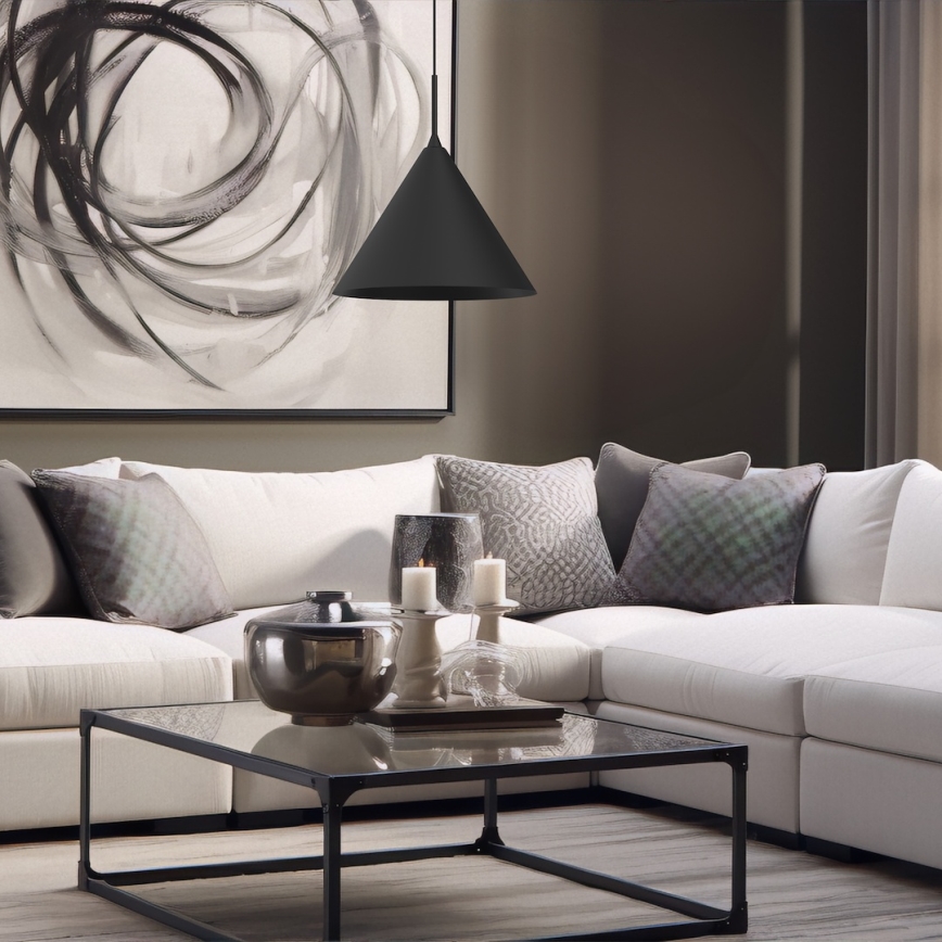 Pendel på kabel CAPITAL 1xGX53/15W/230V Ø 32 cm sort