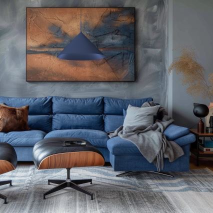 Pendel på kabel CAPITAL 1xGX53/15W/230V Ø 46 cm blå