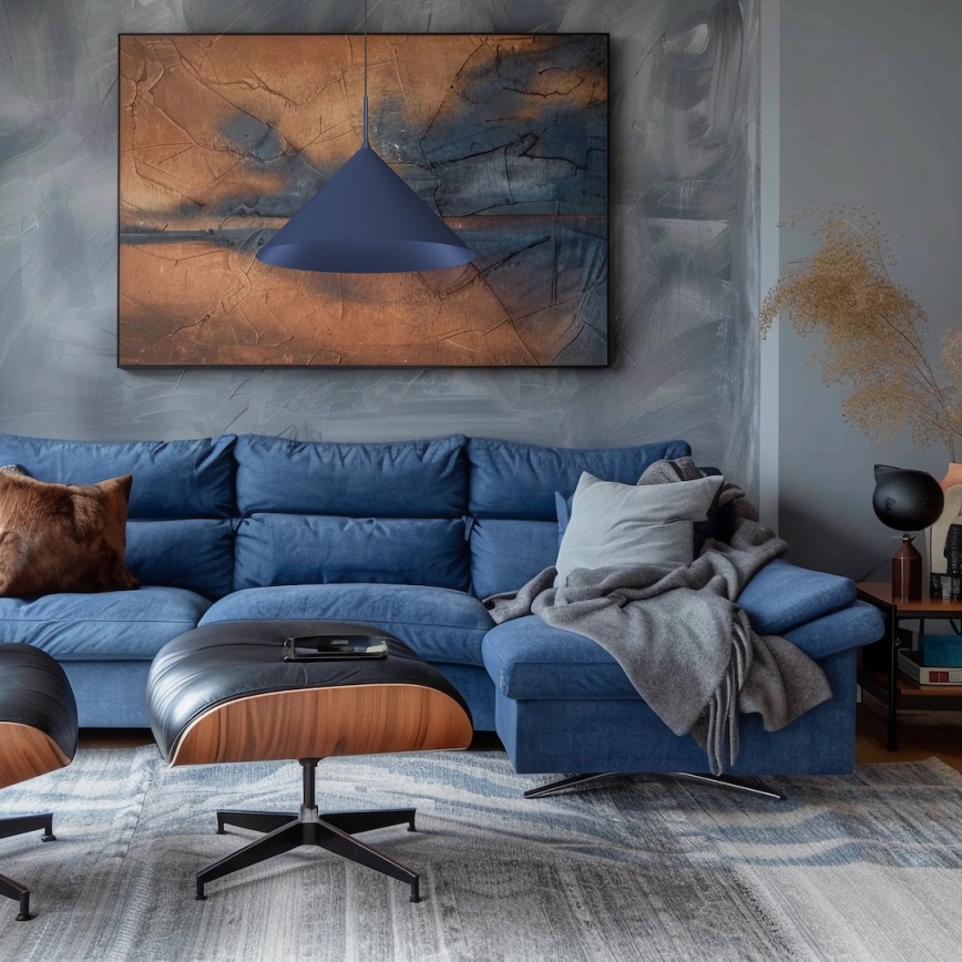 Pendel på kabel CAPITAL 1xGX53/15W/230V Ø 46 cm blå