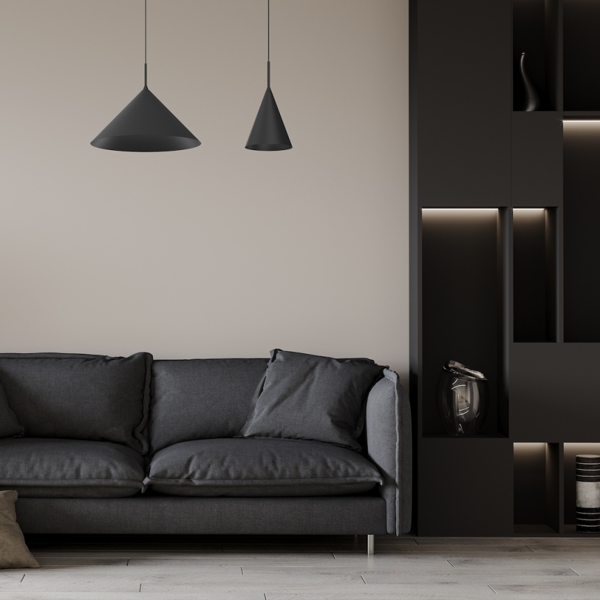 Pendel på kabel CAPITAL 1xGX53/15W/230V Ø 46 cm sort