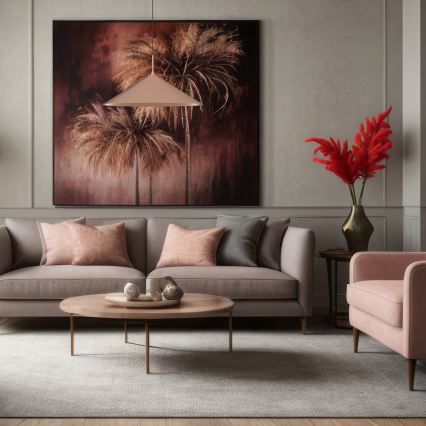 Pendel på kabel CAPITAL 1xGX53/15W/230V Ø 60 cm rosaguld