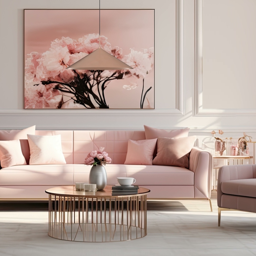 Pendel på kabel CAPITAL 1xGX53/15W/230V Ø 60 cm rosaguld