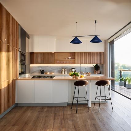 Pendel på kabel CAPITAL 2xGX53/15W/230V blå