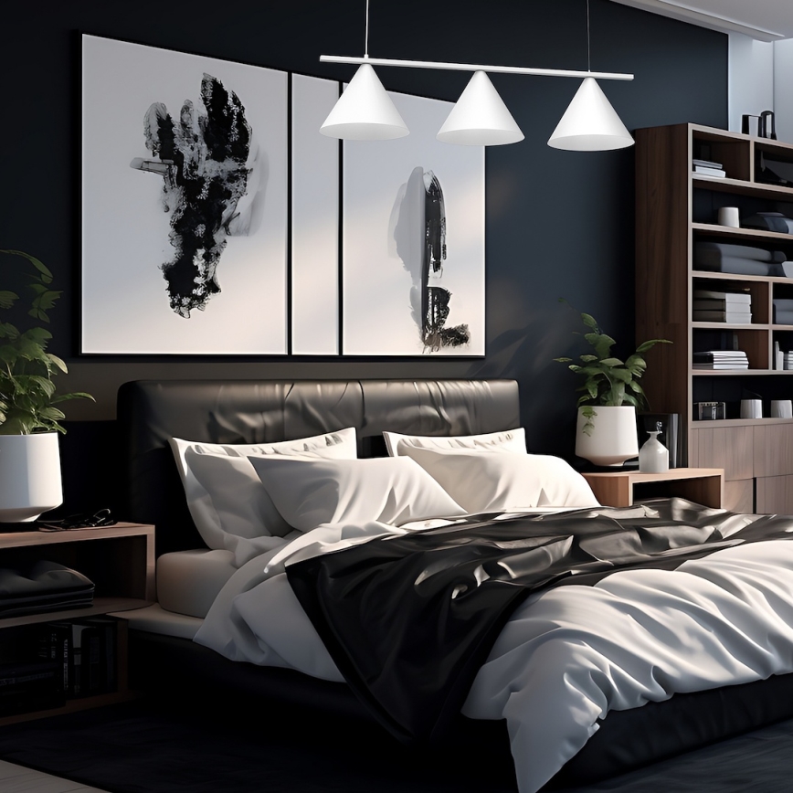 Pendel på kabel CAPITAL 3xGX53/15W/230V hvid