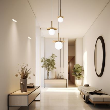 Pendel på kabel CHITA 3xG9/5W/230V guldfarvet