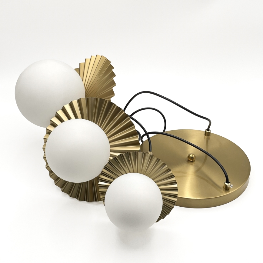 Pendel på kabel CHITA 3xG9/5W/230V guldfarvet