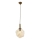Pendel på kabel CRUMPLED 1xE27/40W/230V bronzefarvet/beige