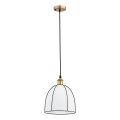 Pendel på kabel DAVE 1xE27/15W/230V guld/sort