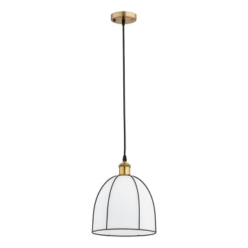 Pendel på kabel DAVE 1xE27/15W/230V guld/sort