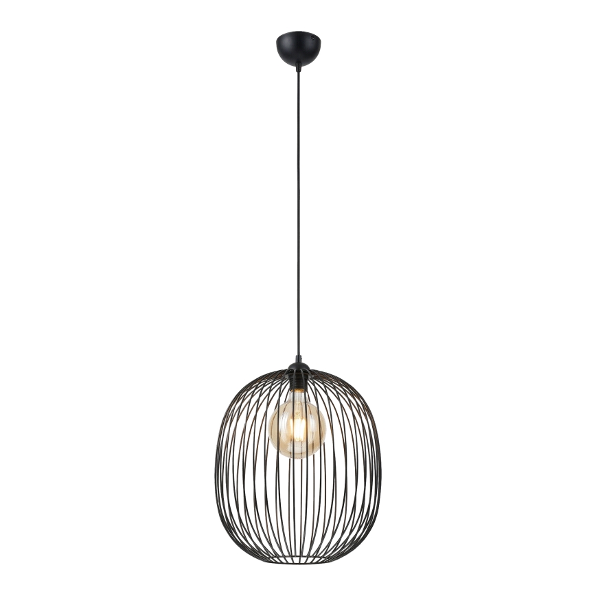 Pendel på kabel DESTELLO 1xE27/15W/230V Ø 32 cm sort