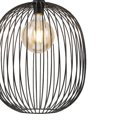 Pendel på kabel DESTELLO 1xE27/15W/230V Ø 32 cm sort