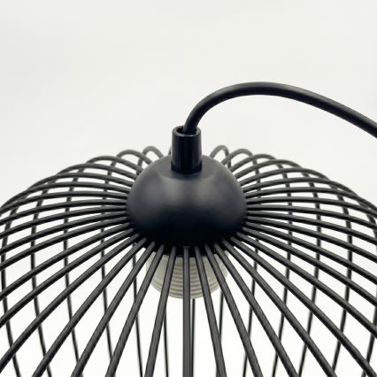 Pendel på kabel DESTELLO 1xE27/15W/230V Ø 32 cm sort