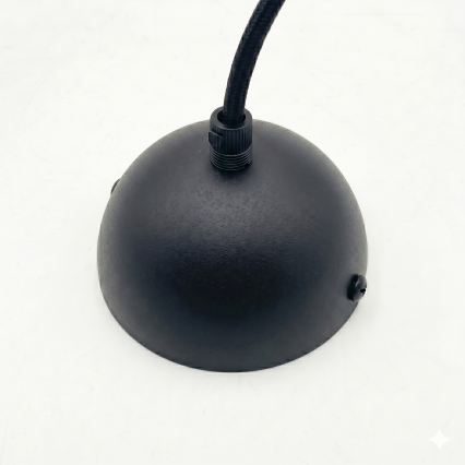 Pendel på kabel DESTELLO 1xE27/15W/230V Ø 32 cm sort