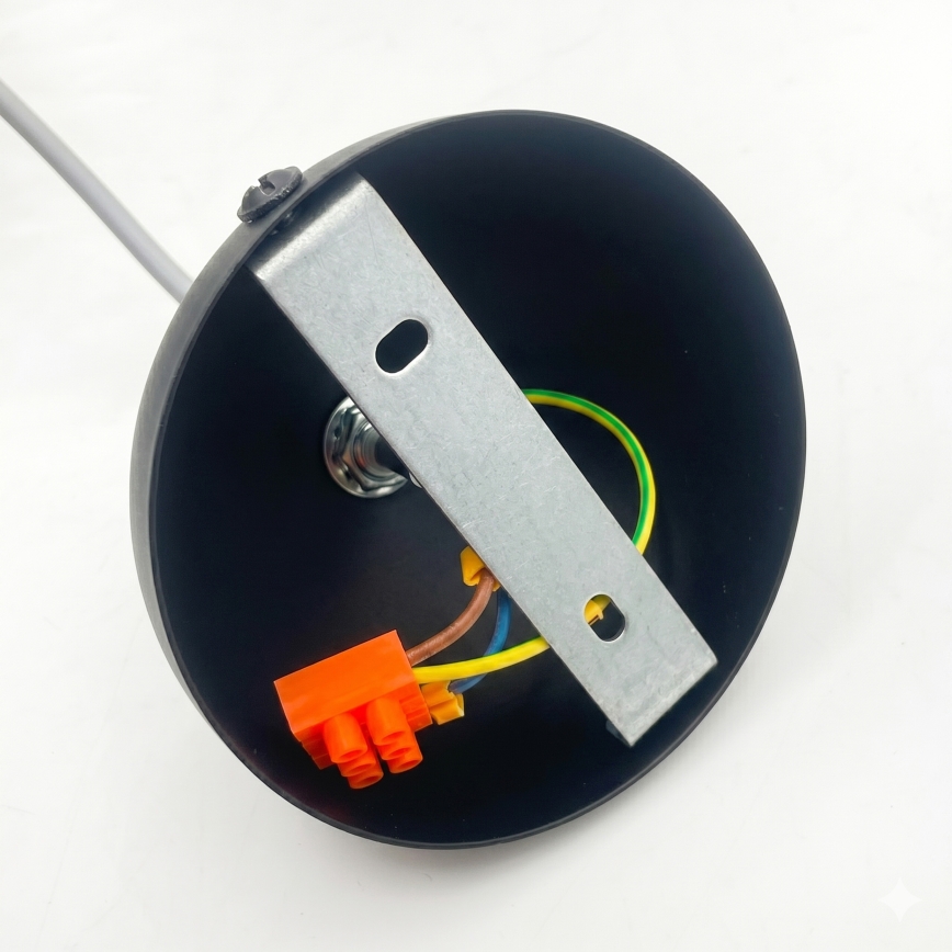 Pendel på kabel DESTELLO 1xE27/15W/230V Ø 32 cm sort