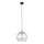 Pendel på kabel DEVI 1xE27/15W/230V sort/klar