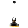 Pendel på kabel DODO 1xE27/40W/230V sort/bronze