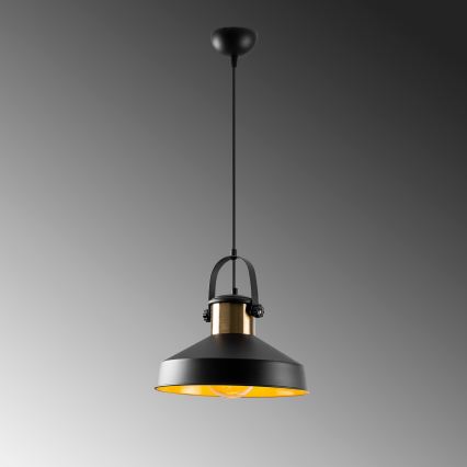 Pendel på kabel DODO 1xE27/40W/230V sort/bronze