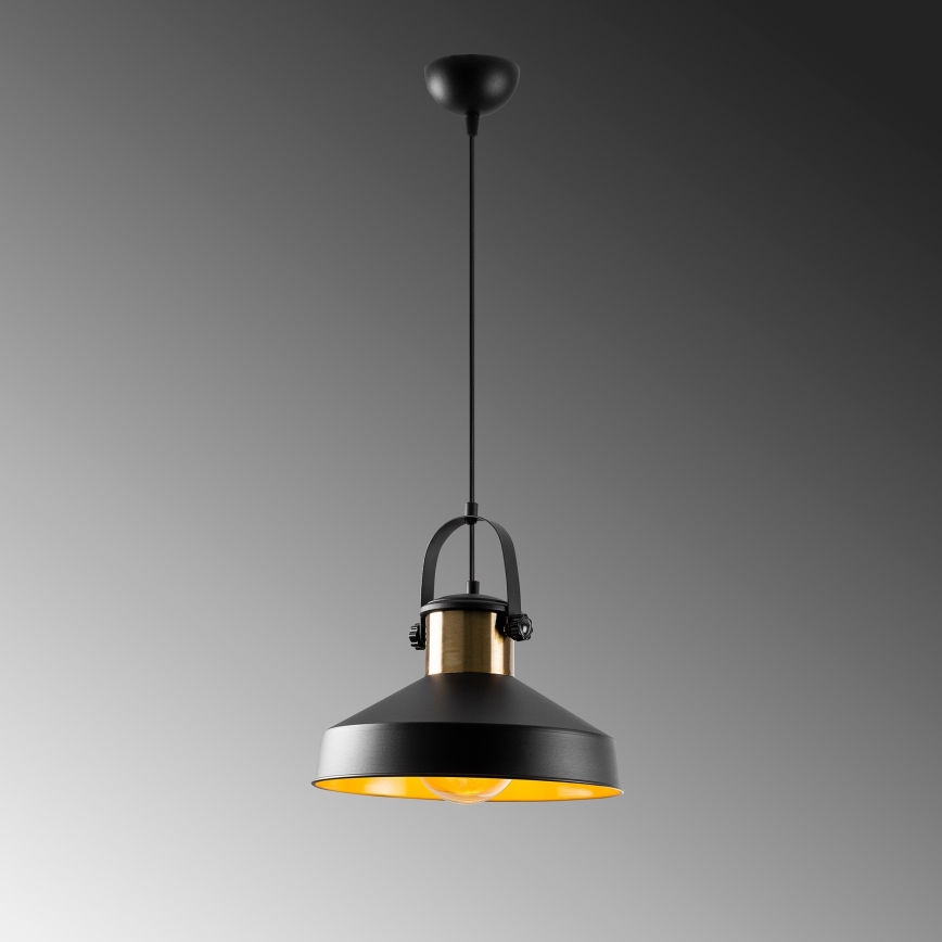 Pendel på kabel DODO 1xE27/40W/230V sort/bronze