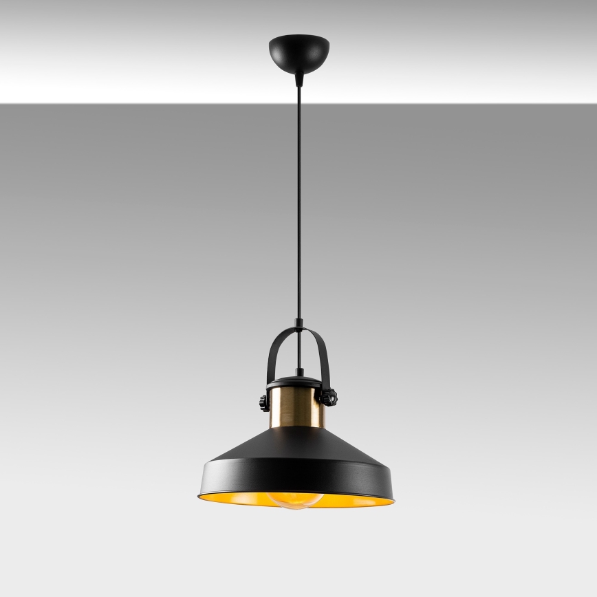 Pendel på kabel DODO 1xE27/40W/230V sort/bronze