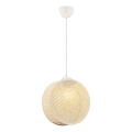 Pendel på kabel DRUM 1xE27/60W/230V cremefarvet