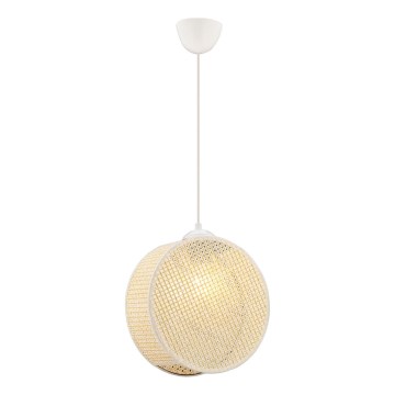 Pendel på kabel DRUM 1xE27/60W/230V cremefarvet
