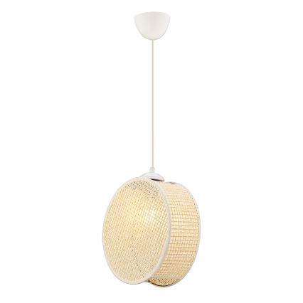 Pendel på kabel DRUM 1xE27/60W/230V cremefarvet