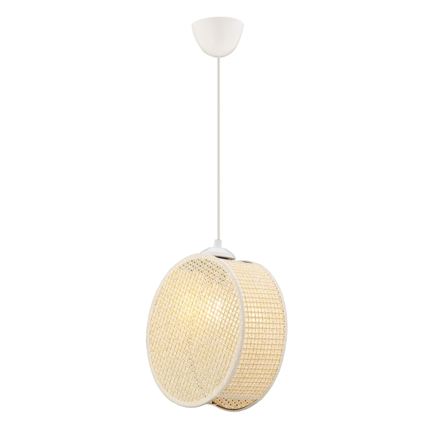 Pendel på kabel DRUM 1xE27/60W/230V cremefarvet