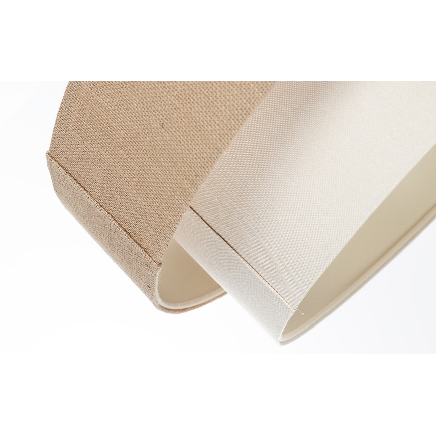 Pendel på kabel DUO 1xE27/60W/230V Ø 50 cm beige/creme
