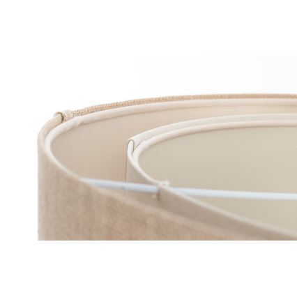 Pendel på kabel DUO 1xE27/60W/230V Ø 50 cm beige/creme