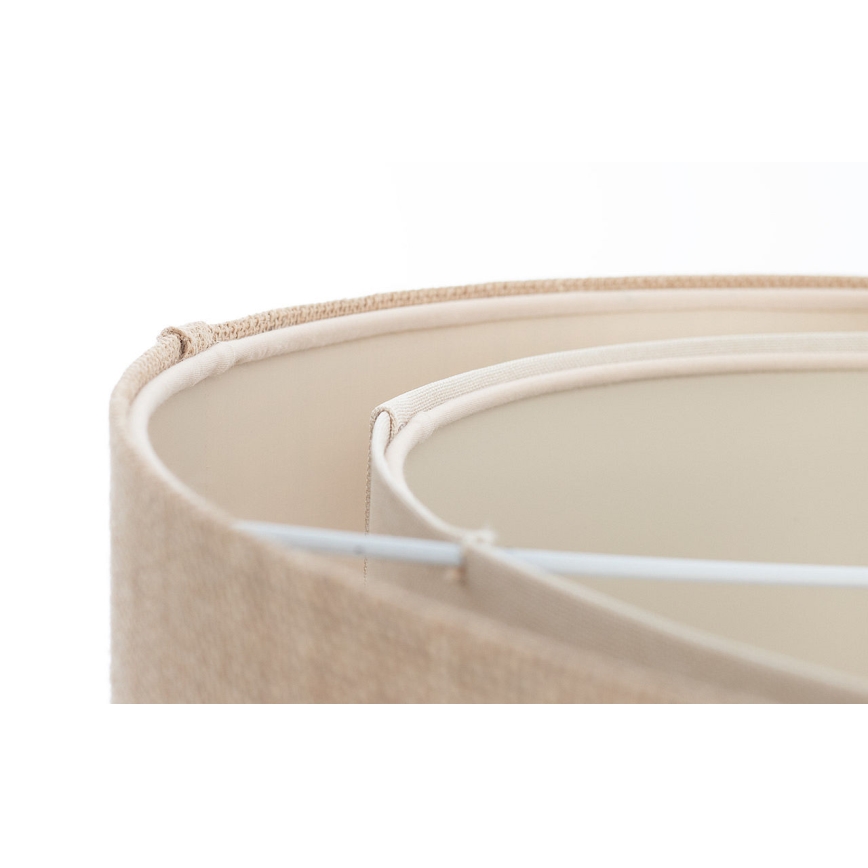 Pendel på kabel DUO 1xE27/60W/230V Ø 50 cm beige/creme