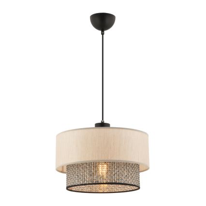 Pendel på kabel ECHO 1xE27/60W/230V beige/grå