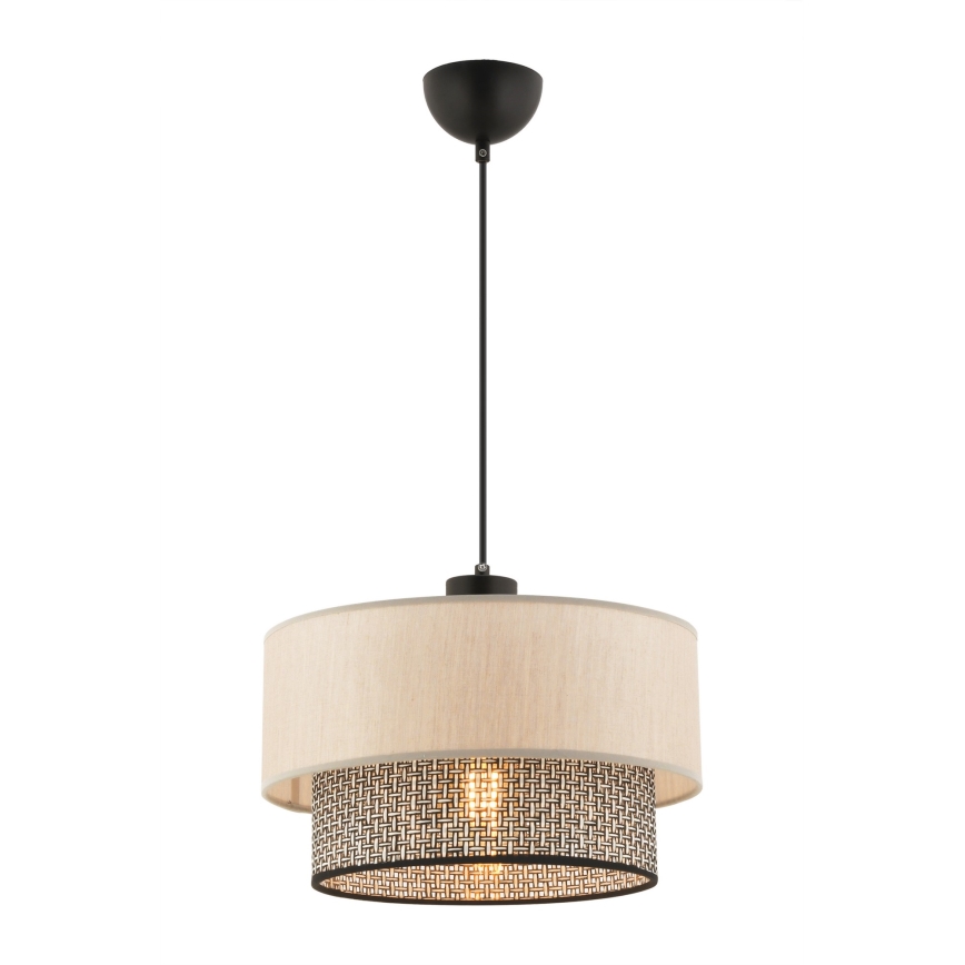Pendel på kabel ECHO 1xE27/60W/230V beige/grå